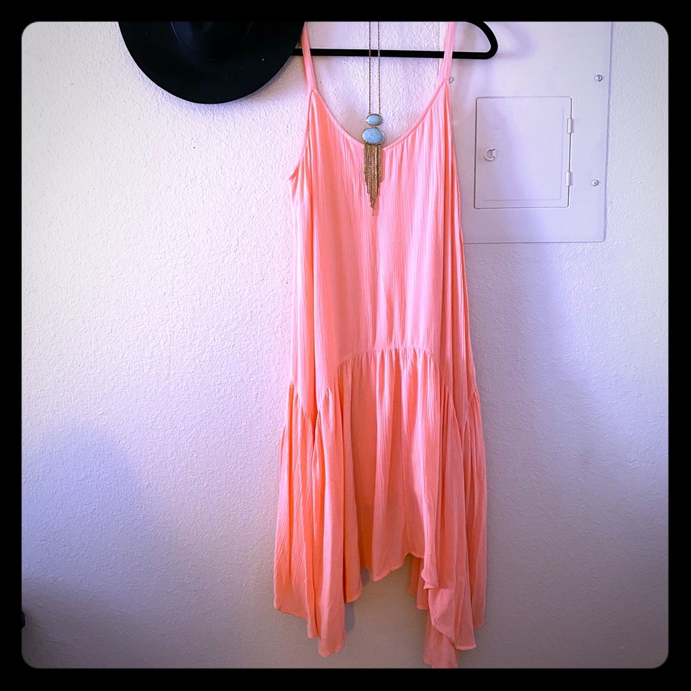 Hailey Lyn Coral Flounce Dress